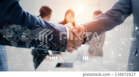 商界人士握手與管理策略 116072817