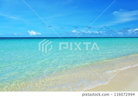 Okinawa blue sky Miyakojima Yonaha Maehama sea 116072994