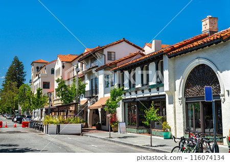 Ramona Street Architectural District in downtown Palo Alto - California, United States 116074134
