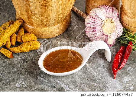 Indian curry sauce in the bowl Indian curry sauce in the bowl 116074487