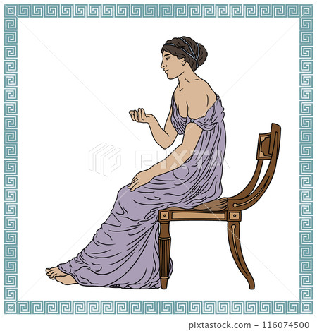 Vector Greek women. Vector Greek women. 116074500