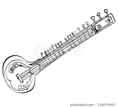印度弦樂器-西塔琴 116074941