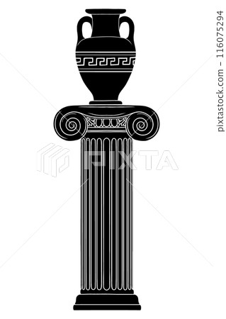 Greek jug on a column 116075294