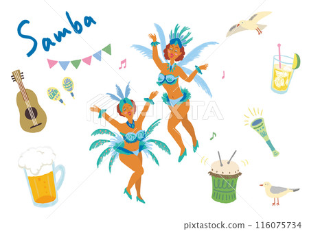Samba - Illustrations for summer events 116075734