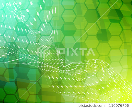 Stock Illustration: Technology Cyberspace Background Material Green 8 Stock Illustration: Technology Cyberspace Background Material Green 8 116076706