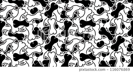 Dog bone seamless pattern cartoon doodle vector gift wrapping paper tile background repeat wallpaper scarf isolated illustration design Dog bone seamless pattern cartoon doodle vector gift wrapping paper tile background repeat wallpaper scarf isolated illustration design 116076869