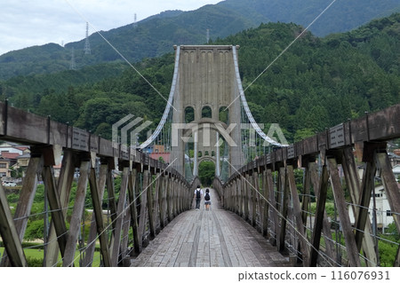 Beautiful Nagano, Shinshu (I was transported back to my nostalgic youthful days.) Minami Kiso Town, Important Cultural Property, Momosuke Bridge at Reading Power Station 116076931