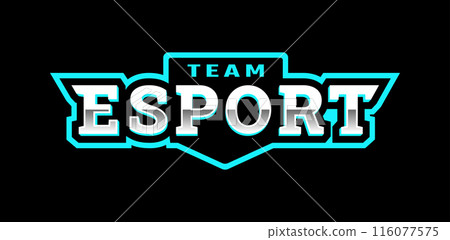 E-sport logo, emblem on a dark background. 116077575