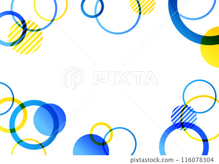 Circle pop pattern background 116078304