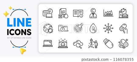 Qr code, Technical info and Coronavirus line icons set for app include Capsule pill, Zinc mineral, Charging station outline thin icon. Infographic graph, Cloud computing. Vector Qr code, Technical info and Coronavirus line icons set for app include Capsule pill, Zinc mineral, Charging station outline thin icon. Infographic graph, Cloud computing. Vector 116078355