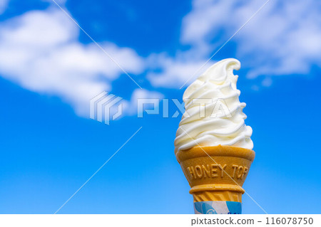 [食材]濃鬱的軟冰淇淋和高原的藍天[長野縣] 116078750