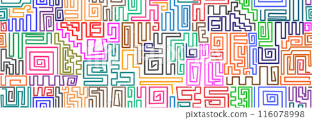 Geometric colored lines. 116078998