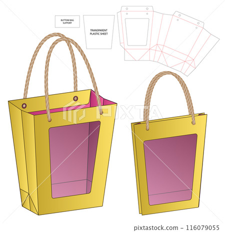Box packaging die cut template design. 3d mock-up Box packaging die cut template design. 3d mock-up 116079055