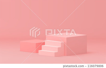 3d podium pink rectangular stairs award arena win competition ceremony realistic vector 3d podium pink rectangular stairs award arena win competition ceremony realistic vector 116079806