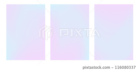 Set of gradient pastel winter posters. Backgrounds with gradations of blue and pink. Blurred backdrop for cover design Set of gradient pastel winter posters. Backgrounds with gradations of blue and pink. Blurred backdrop for cover design 116080337