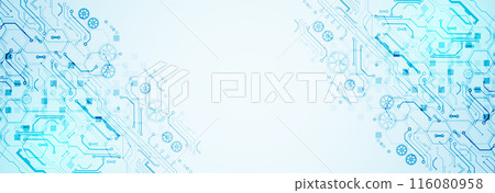 CPU concept. Circuit board. Technology abstract background. Hand drawn vector. CPU concept. Circuit board. Technology abstract background. Hand drawn vector. 116080958