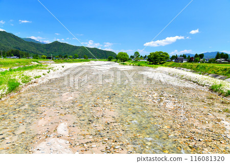 矢吉橋/從牛奶河上游望（長野縣松川村）[2024.6] 116081320