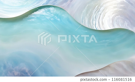 Seamless iridescent marble holographic background with soft gradient blur of pastel colors. Perfect for modern digital designs. Copy space 116081516