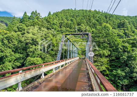 龍內峽的絕景「舊龍內橋」 三重郡大台町 龍內峽的絕景「舊龍內橋」 三重郡大台町 116081737