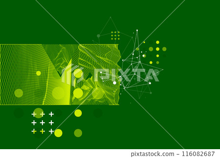 Scientific and technical image of the mountains. Abstract wireframe surface background inside a triangle. Hand drawn vector. Scientific and technical image of the mountains. Abstract wireframe surface background inside a triangle. Hand drawn vector. 116082687