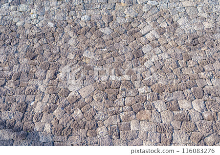 Shirakawa-Komine Castle: Main citadel high stone wall, drop-stone wall, valley-stone wall 116083276