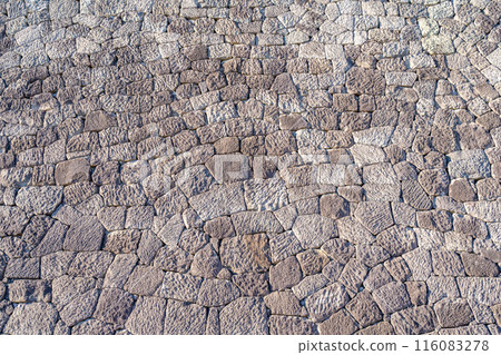 Shirakawa-Komine Castle: Main citadel high stone wall, drop-stone wall, valley-stone wall 116083278
