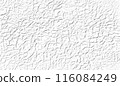 Wrinkled white paper texture. Realistic background 116084249