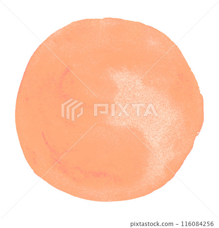 Abstract Watercolor Shapes in Trendy Peach Fuzz Color of 2024 116084256