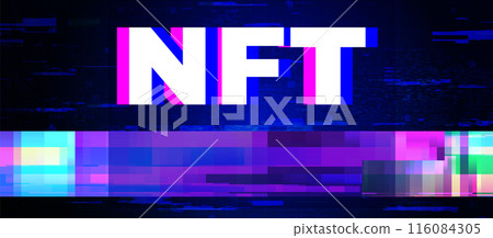 Non-fungible token NFT vector illustration Non-fungible token NFT vector illustration 116084305