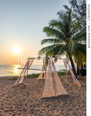 View of Khao Lak beach resort in Phang Nga, thailand 116084592