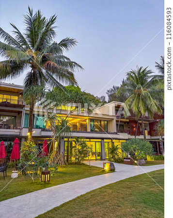 View of Khao Lak beach resort in Phang Nga, thailand 116084593