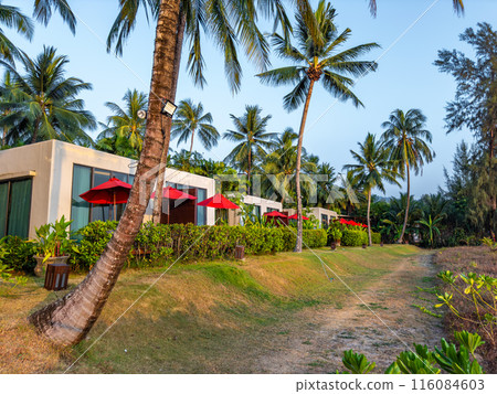 View of Khao Lak beach resort in Phang Nga, thailand View of Khao Lak beach resort in Phang Nga, thailand 116084603