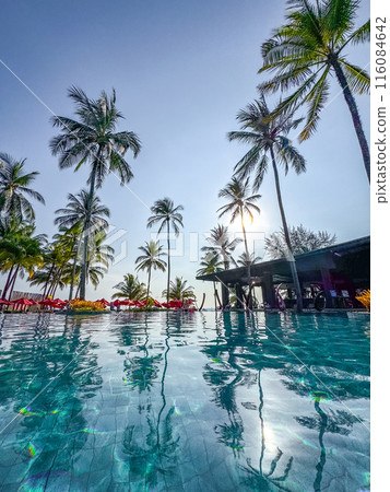 View of Khao Lak beach resort in Phang Nga, thailand 116084642