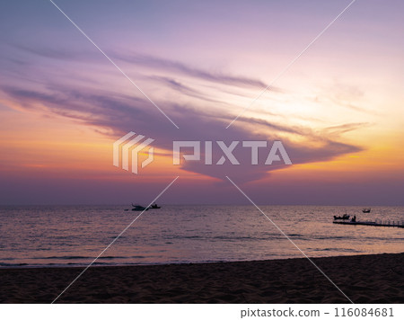 View of Khao Lak beach resort in Phang Nga, thailand View of Khao Lak beach resort in Phang Nga, thailand 116084681