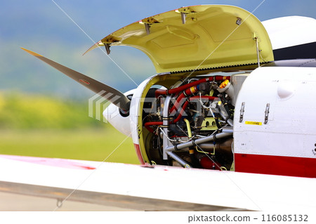 Training aircraft landing Training aircraft landing 116085132