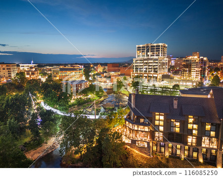 Greenville, South Carolina at Falls Park on Reedy Creek 116085250