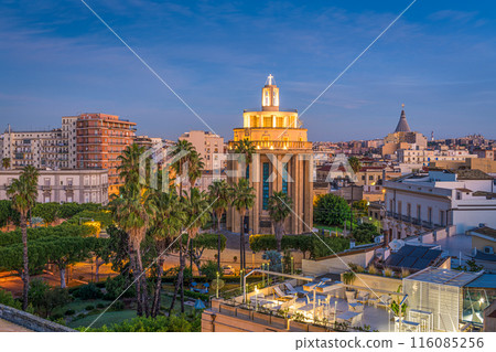 Syracuse, Sicily Cityscape View at Dawn 116085256