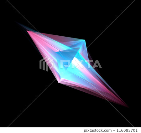 Futuristic Crystalline Energy Shard 116085701