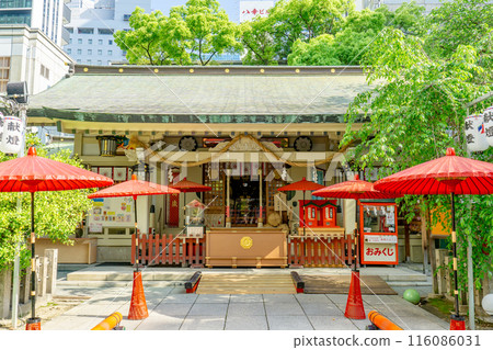 Osaka City, Kita Ward, Sonezaki, Tsuyutenjin Shrine (Ohatsutenjin, the site of the "Love Suicides at Sonezaki"), worship hall 116086031