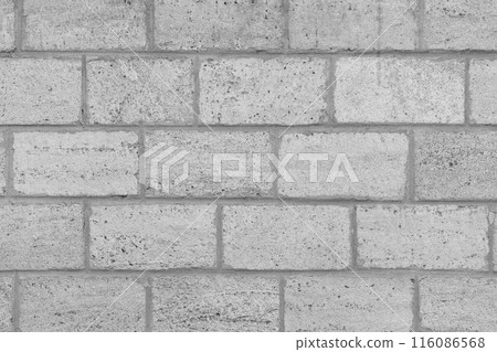Grey Brick Blocks Shell Wall Masonry Sand Natural House Structure Background Limestone 116086568