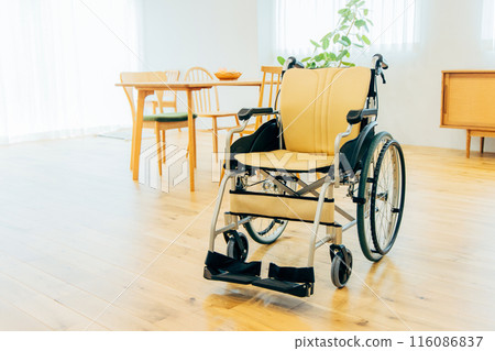 Room with wheelchair Room with wheelchair 116086837