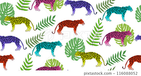 Leopard vector seamless pattern background Leopard vector seamless pattern background 116088052