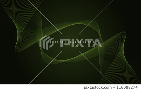 Abstract green lemon line wave curve on dark blue design modern luxury technology futuristic background vector Abstract green lemon line wave curve on dark blue design modern luxury technology futuristic background vector 116088274