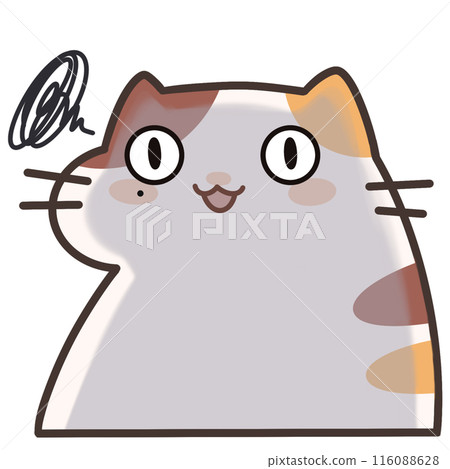 fat cat with mischievous smiles fat cat with mischievous smiles 116088628