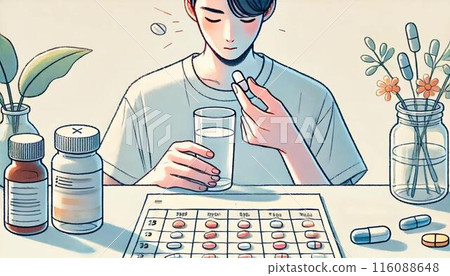 Men taking medicine 116088648