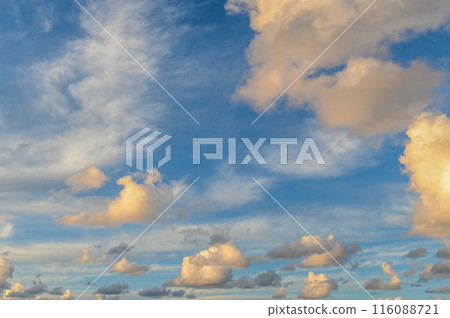 Beautiful of the clouds during sunset. 1 116088721