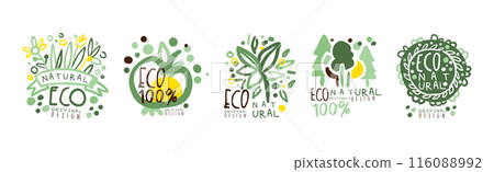 Eco Natural Labels and Logos Original Design Vector Set Eco Natural Labels and Logos Original Design Vector Set 116088992