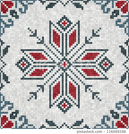 Mosaic tiles vector background 18 Mosaic tiles vector background 18 116089386