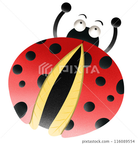 ladybug, cartoon, insect - Stock Illustration [116089554] - PIXTA