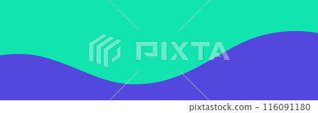 二色波浪背景素材-簡約時尚的弧形設計素材-16x5 116091180